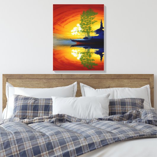 Anders Artistry* Mirrored Sun* Leinwanddruck (Insitu (Schlafzimmer))