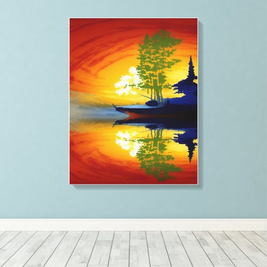 Anders Artistry* Mirrored Sun* Leinwanddruck (Insitu (Holzboden))