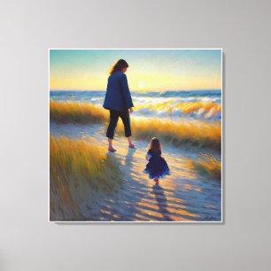 Anders Artistry* Mutter und Tochter * Leinwanddruck