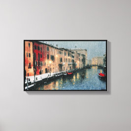 Anders Artistry* Regen am Fenster von Venedig* Leinwanddruck