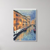 Anders Artistry*Schneefall auf dem Kanal* Leinwanddruck (Vorderseite)