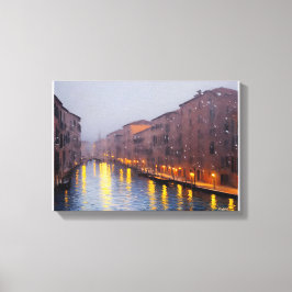 Anders Artistry*Schneefall im Canel2* Leinwanddruck