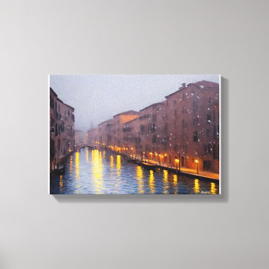 Anders Artistry*Schneefall im Canel2* Leinwanddruck (Vorderseite)