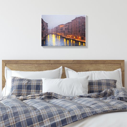 Anders Artistry*Schneefall im Canel2* Leinwanddruck (Insitu (Schlafzimmer))
