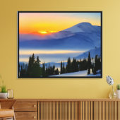 Anders Artistry* Sonnenaufgang auf den Bergen* Leinwanddruck (Insitu (Wohnzimmer))