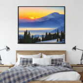 Anders Artistry* Sonnenaufgang auf den Bergen* Leinwanddruck (Insitu (Schlafzimmer))