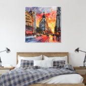 Anders Artistry* Sunset on Grand Via. Madrid, Span Leinwanddruck (Insitu (Schlafzimmer))