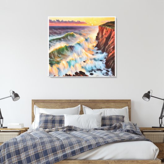 Anders Artistry* Sunset on the Wave's* Leinwanddruck (Insitu (Schlafzimmer))