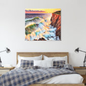 Anders Artistry* Sunset on the Wave's* Leinwanddruck (Insitu (Schlafzimmer))