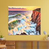 Anders Artistry* Sunset on the Wave's* Leinwanddruck (Insitu (Wohnzimmer))