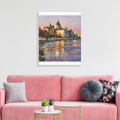 Anders Artistry"Sunset Over Budapest" Leinwanddruck (Insitu (Wohnzimmer))