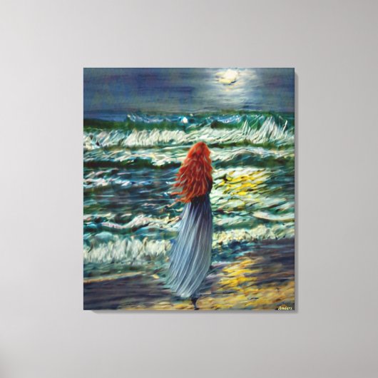 Anders Artistry* Wandern im Mondschein* Leinwanddruck (Vorderseite)