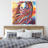 Anders Artistry* Warten*Impressionative Wasserfarb Leinwanddruck (Insitu (Schlafzimmer))