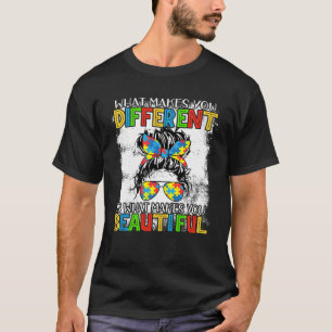 Anders Autism-Bewusstsein Puzzle Teil Unordentlich T-Shirt