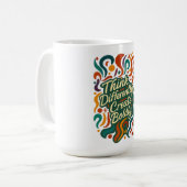 Anders denken. Mutig erschaffen. — Fearless Minds Kaffeetasse (Vorderseite Links)