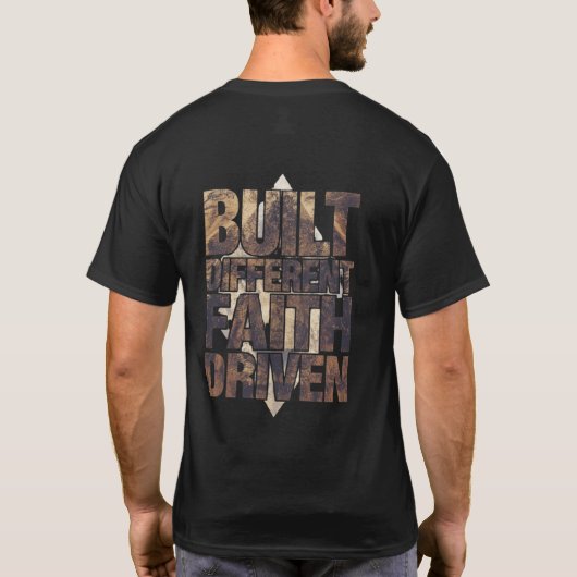 Anders gebaut Glaube Getriebenes Shirt | Christlic (Rückseite)