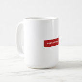 Anders Gebaut Red Box Logo Tasse (Vorderseite Links)