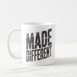 Anders gemacht Fettgedruckte Typografie Motivieren Kaffeetasse