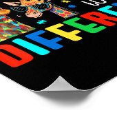 Anders Giraffe Tier Autismus-Bewusstsein Puzzle I Poster (Ecke)
