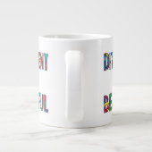 Anders ist schön - Aufmerksamkeit für Autismus Jumbo-Tasse (Rückseite)