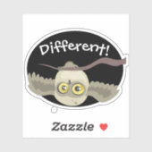 Anders! Kleine Uhu Aufkleber (Blatt)