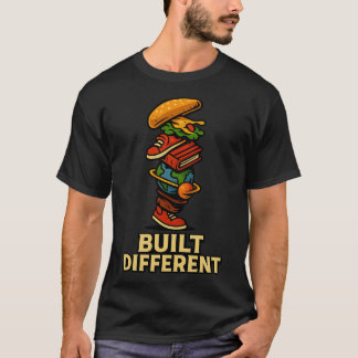 Anders Konstruiertes Gestapeltes Illustrations-T-S T-Shirt