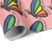 Anders Nicht Weniger Autismus Bunte Butterfly ASD Geschenkpapier (Rolleneckpunkt)