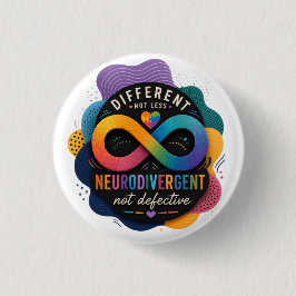 Anders, nicht weniger, neurodivergent, nicht defek button