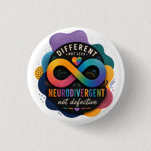 Anders, nicht weniger, neurodivergent, nicht defek button