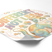 Anders nicht weniger Neurodiversität Katze Autismu Poster (Ecke)