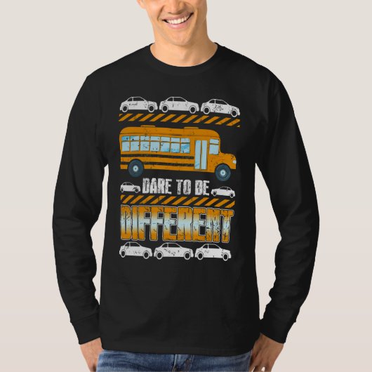 Anders Schulbusfahrer Design T-Shirt (Vorderseite)