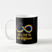 Anders sein Autismus Gaming Regenbogen Unendlichke Kaffeetasse (Links)