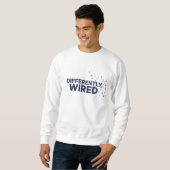 Anders Verdrahtet – Autismus-Bewusstseinsmonat Bla Sweatshirt (Vorne ganz)