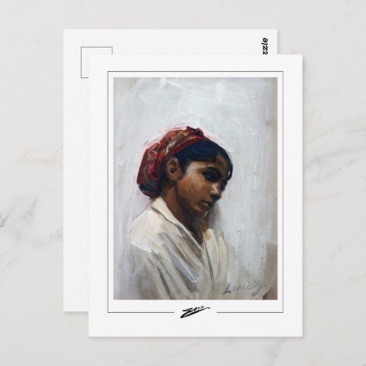 Anders Zorn #135 - Fine Art Postcard Postkarte (Vorne/Hinten)