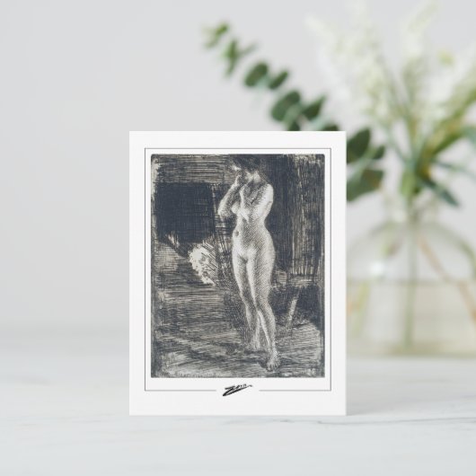 Anders Zorn #241 - Fine Art Postcard Postkarte (Stehend Vorderseite)