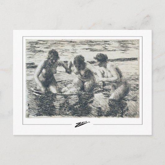 Anders Zorn #328 - Fine Art Postcard Postkarte (Vorderseite)