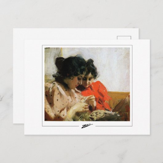 Anders Zorn #330 - Fine Art Postcard Postkarte (Vorne/Hinten)