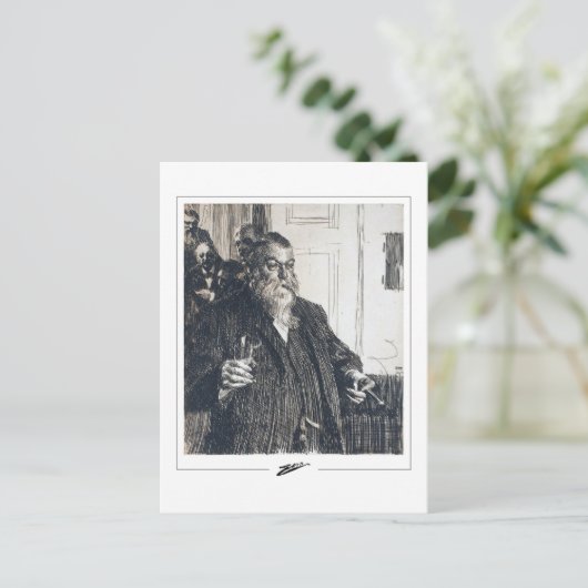 Anders Zorn #346 - Fine Art Postcard Postkarte (Stehend Vorderseite)