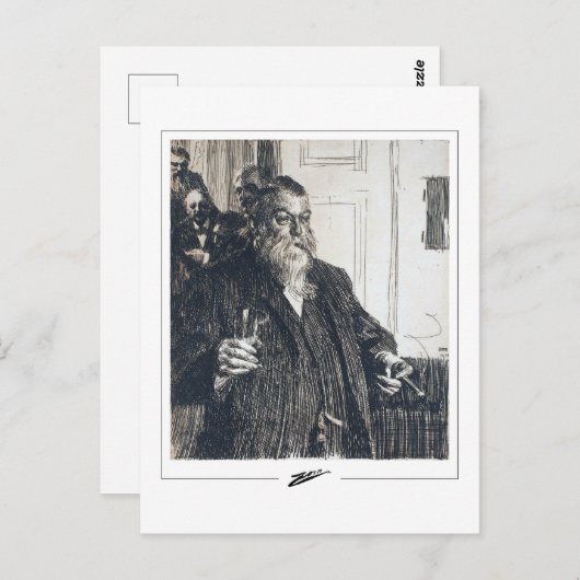 Anders Zorn #346 - Fine Art Postcard Postkarte (Vorne/Hinten)