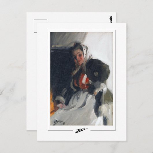 Anders Zorn #368 - Fine Art Postcard Postkarte (Vorne/Hinten)