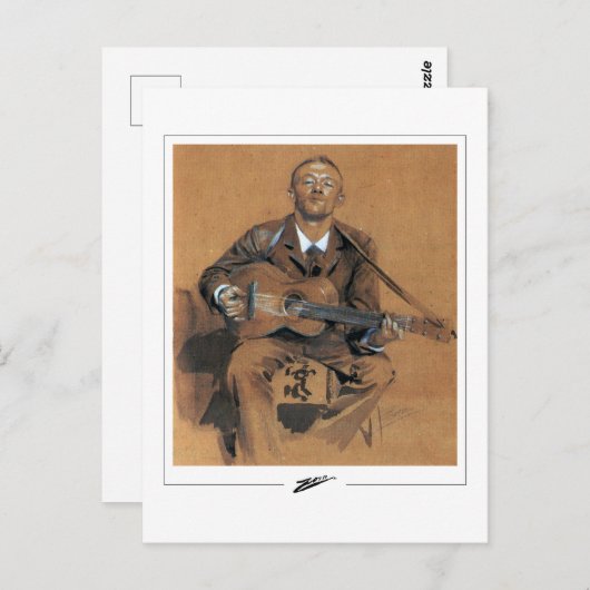 Anders Zorn #376 - Fine Art Postcard Postkarte (Vorne/Hinten)