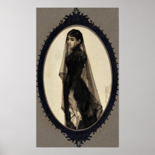 Anders Zorn, das Widow-Poster Poster