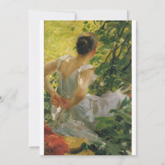 Anders Zorn - Dressing für Frauen Einladung (Vorderseite)