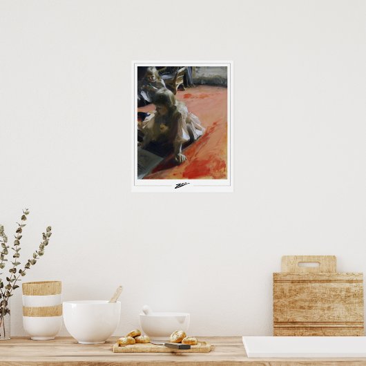 Anders Zorn Zedign Art Poster #11 (Küche)