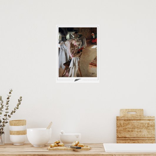 Anders Zorn Zedign Art Poster #178 (Küche)