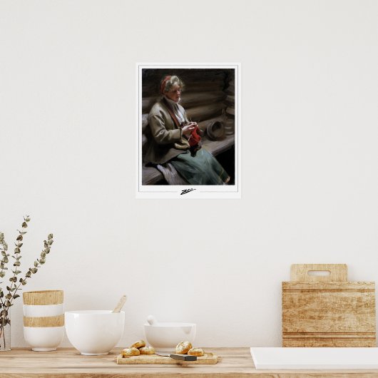 Anders Zorn Zedign Art Poster #211 (Küche)