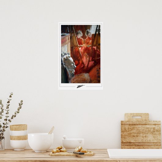 Anders Zorn Zedign Art Poster #366 (Küche)