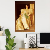 Anders Zorns Portrait von Frau Eben Richards Poster (Heimbüro)