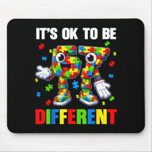 Anders zu sein 67 Sechs-Sieben-Puzzle Autismus Mousepad