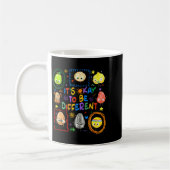 Anders zu sein Autismus-Bewusstsein autistisches P Kaffeetasse (Links)